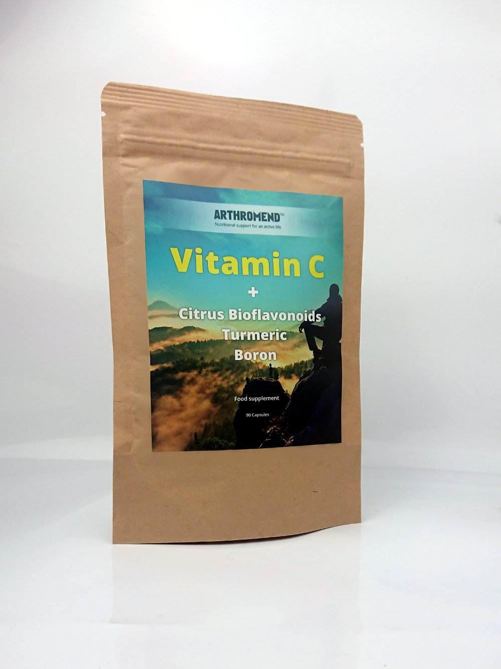 Arthromend Vitamin C Citrus bioflavonoids Tumeric Boron Arthritis Food supplement Not the Norm capsules joint relief