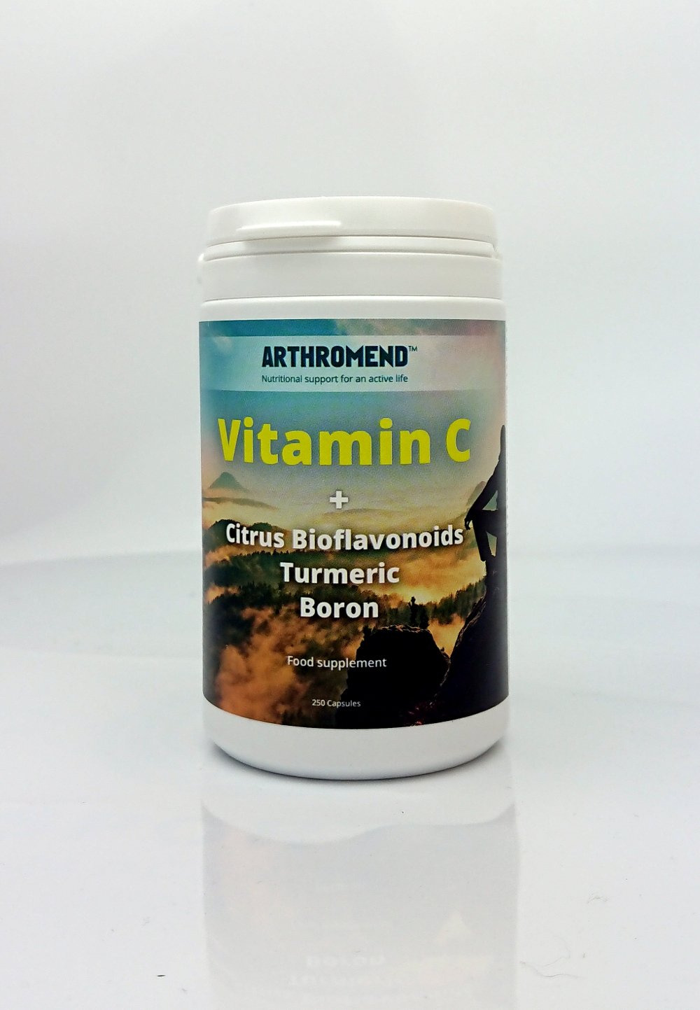 Arthromend Vitamin C Citrus bioflavonoids Tumeric Boron Arthritis Food supplement Not the Norm capsules joint relief