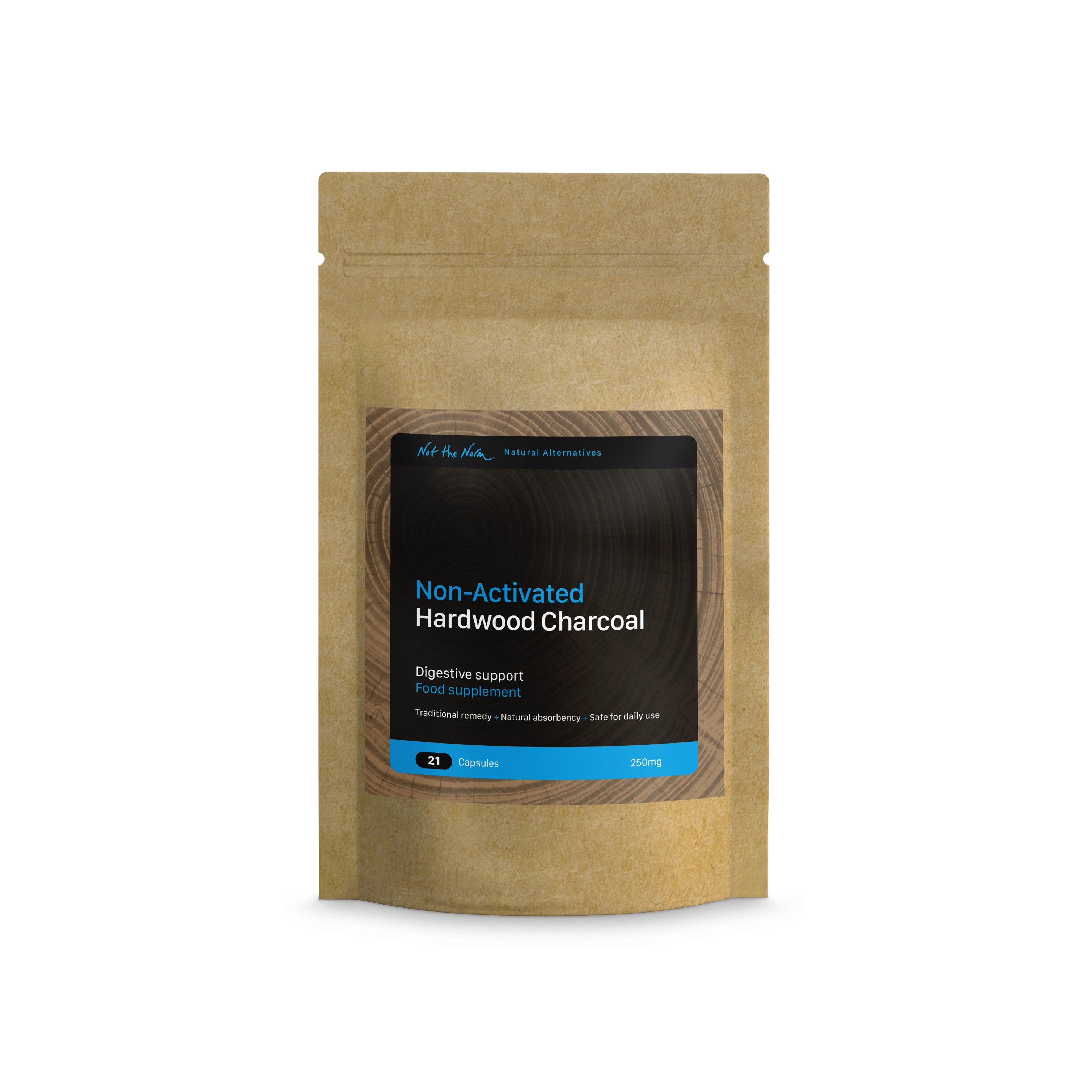 Non-Activated Hardwood Charcoal 21 capsules 100 capsules 500 capsules Not the norm digestive health food supplement Toxin relief hangover relief 